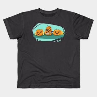 Sketchy Pumpkins Kids T-Shirt